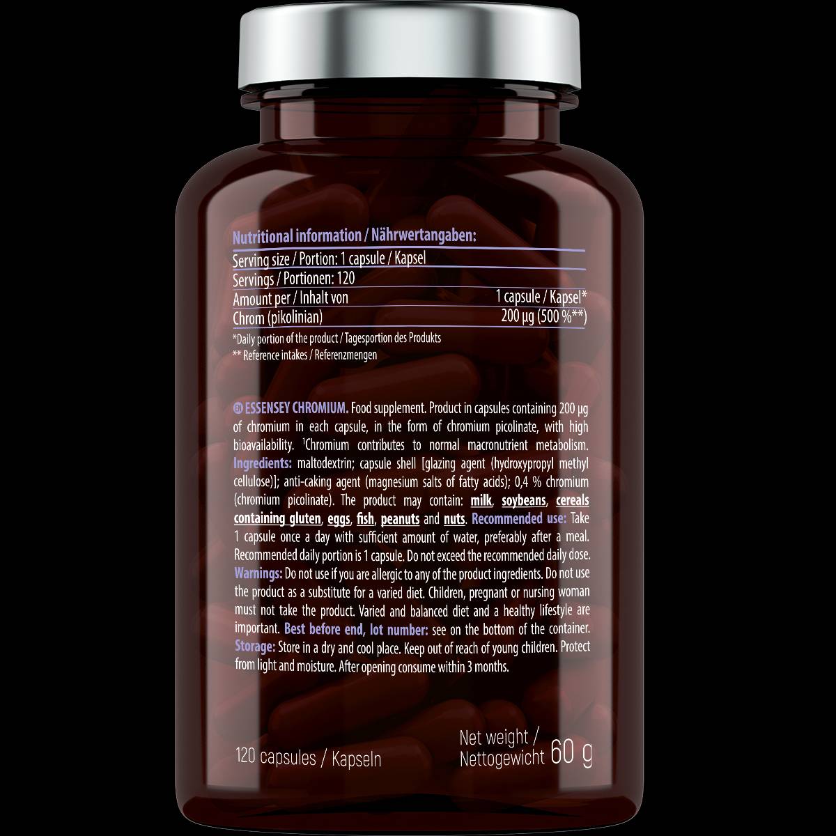 Chrom 200 MCG - 120 Kapseln