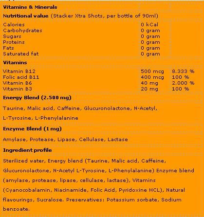 EXTRA SHOT – 12 x 90 ml