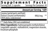 Ecdysteron/Leuzea-Extrakt – 90 Kapseln