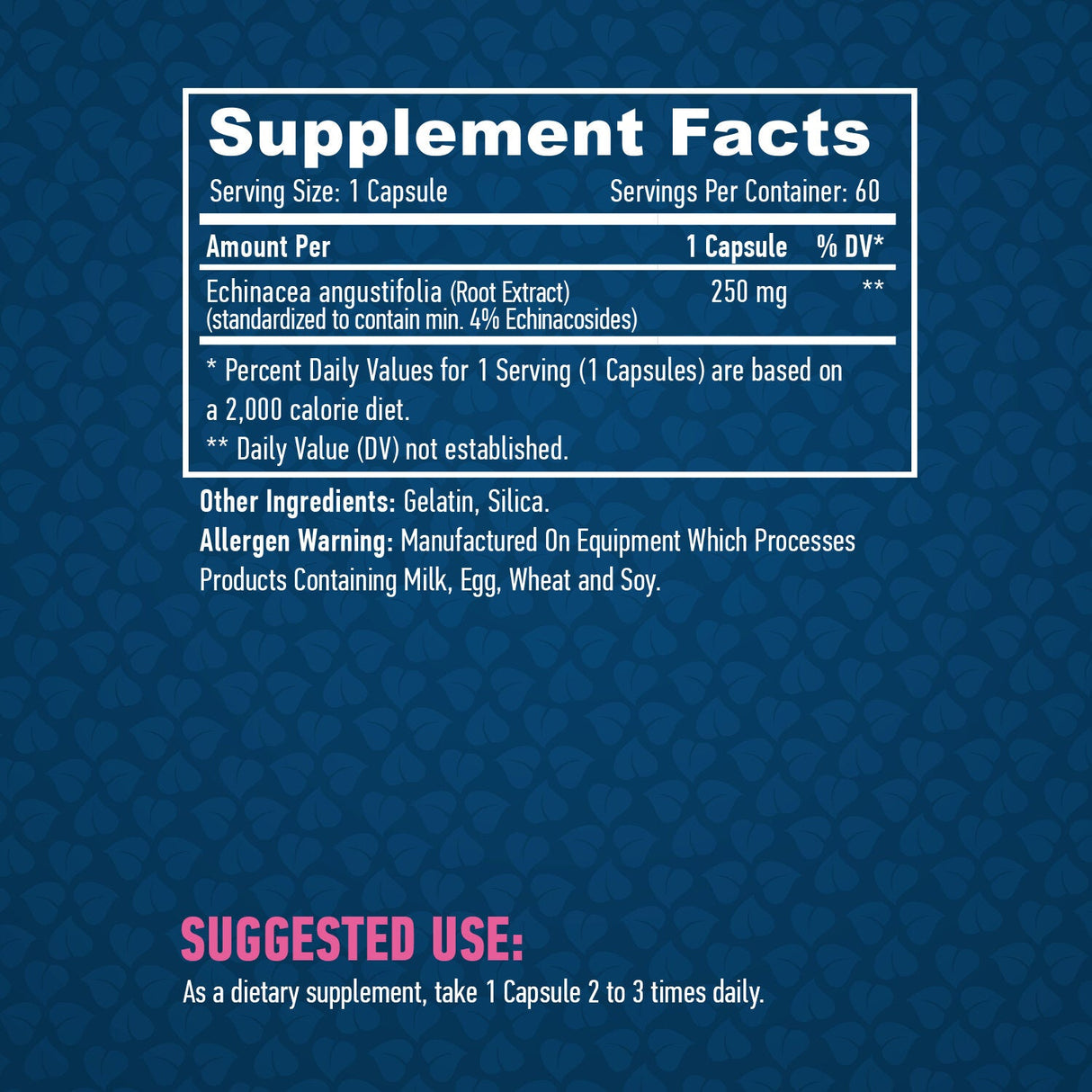 Echinacea 250 mg./60 Kapseln.
