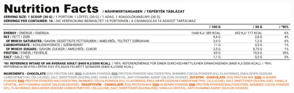 Egg Pro Pure – 500 Gramm