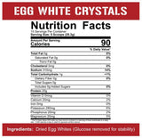 Eiweißkristalle | 100 % reines Eiweißproteinpulver – 379 Gramm