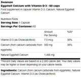 Eierschalenkalzium mit Vitamin D-3 60 Kapseln