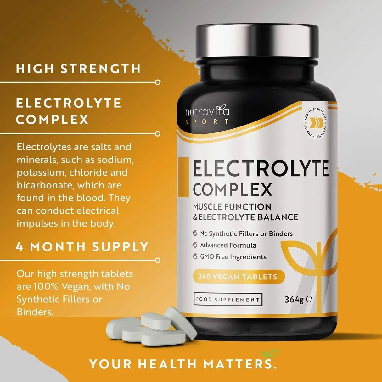 Elektrolytkomplex 240 vegane Tabletten