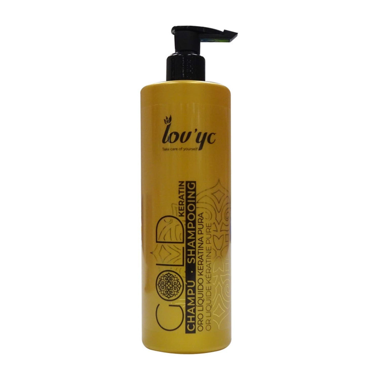 Elie Saab Lovyc Gold Keratin Shampoo Cabello Seco 500ml