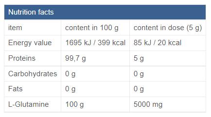 Glutaminpulver / fermentiert - 300 Gramm