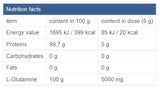 Glutaminpulver / fermentiert - 300 Gramm