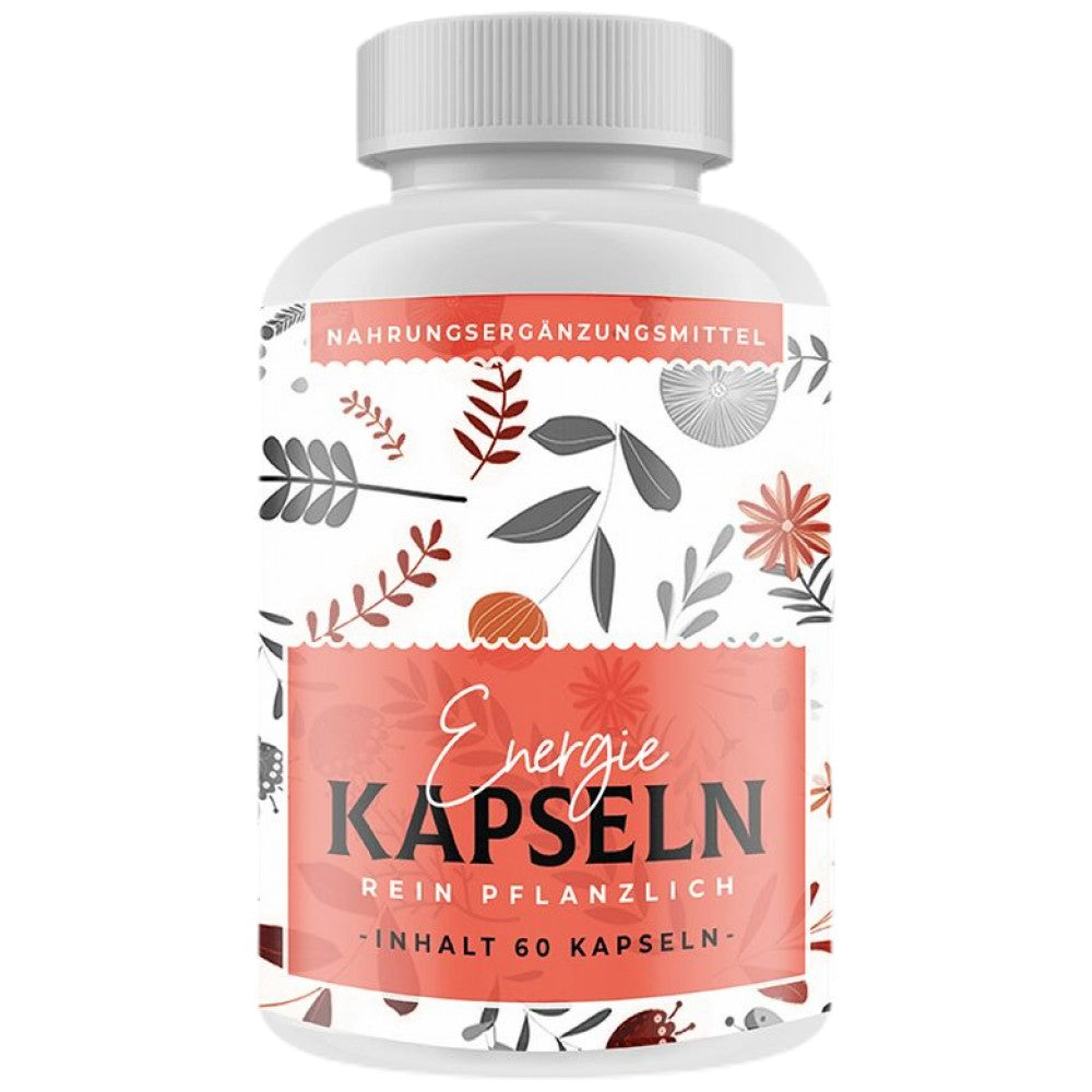 Energiebooster | mit Vitaminen und Koffein – 60 Kapseln
