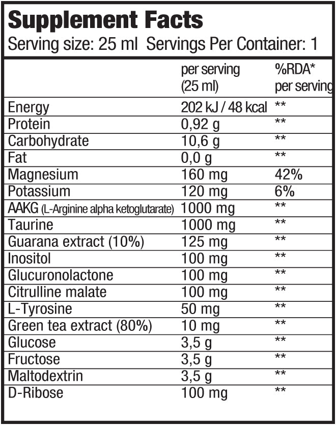 Energieschuss/25 ml.