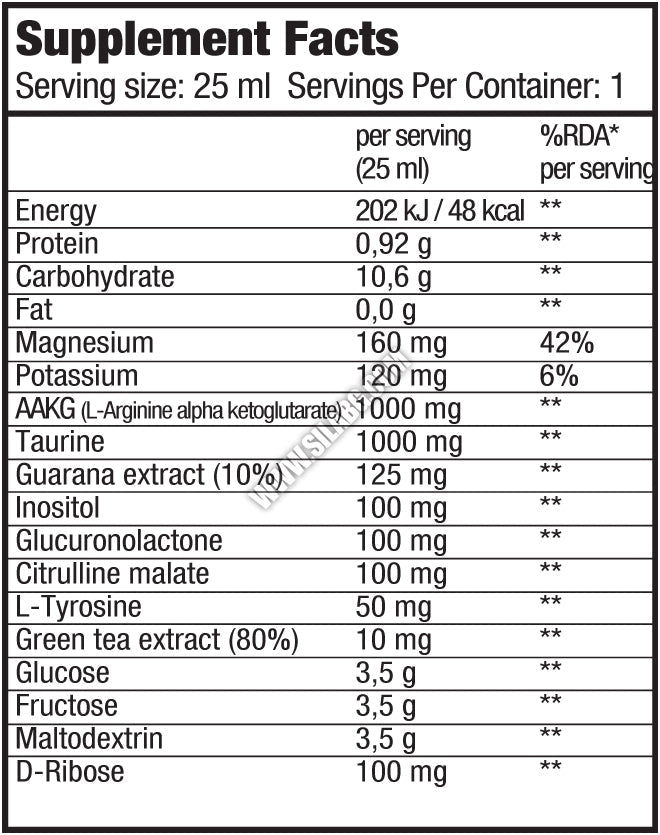 Energieschuss/25 ml.