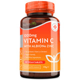 Vitamin C 1000 mg mit Zink (Albion® Zinc) 15 mg 210 Tabletten <tc>Nutravita</tc>