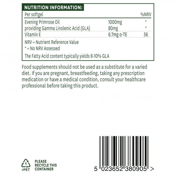 Nachtkerzenöl 1000 mg 180 Weichkapseln NaturesAid