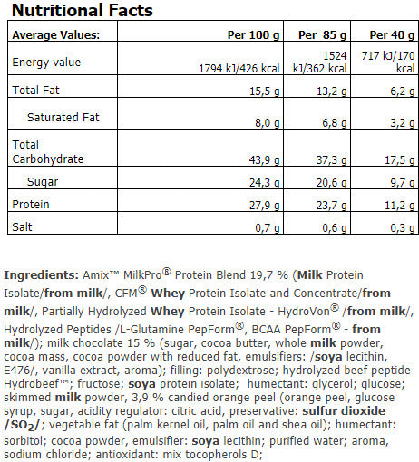 Exklusiver Proteinriegel/85 gr.