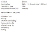 Rapsöl- / Kochspray - 250 ml