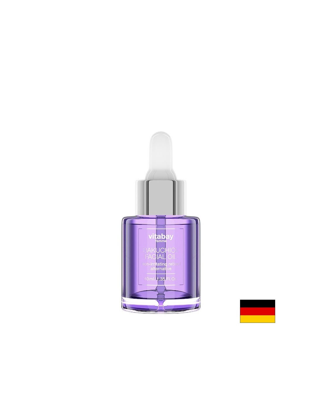 Femme Bakuchiol Gesichtsöl – Gesichtsöl mit Bakuchiolöl, 40 ml <tc>Vitabay</tc>