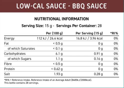 Fit Cuisine Low-Cal-Sauce | BBQ - 425 ml