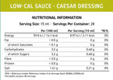 Fit Cuisine Low-Cal-Sauce | Caesar-Dressing – 425 ml