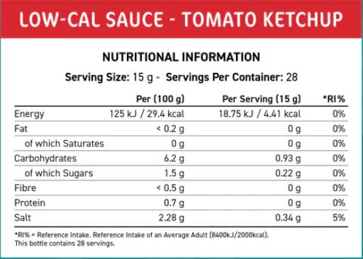 Fit Cuisine Low-Cal-Sauce | Tomatenketchup - 425 ml