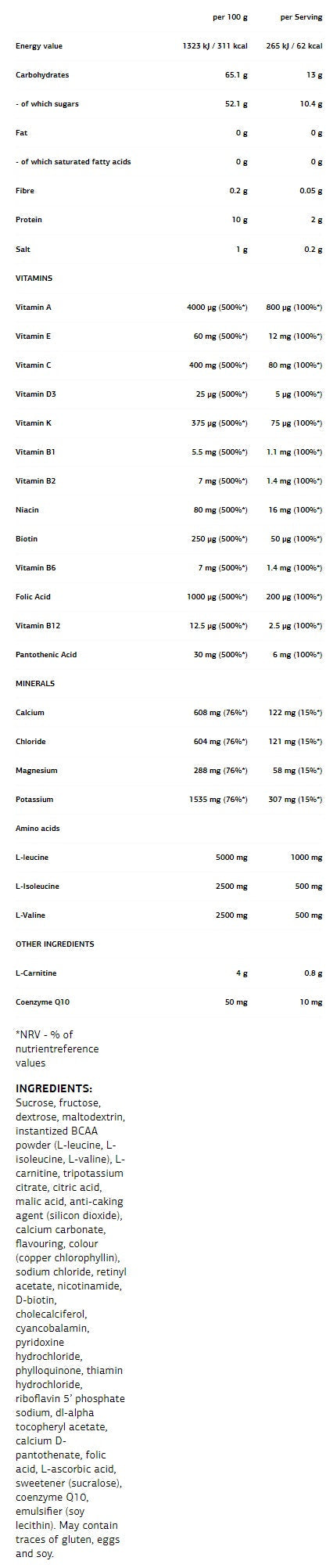 FitActive Isotonisches Getränk - 0,500 kg
