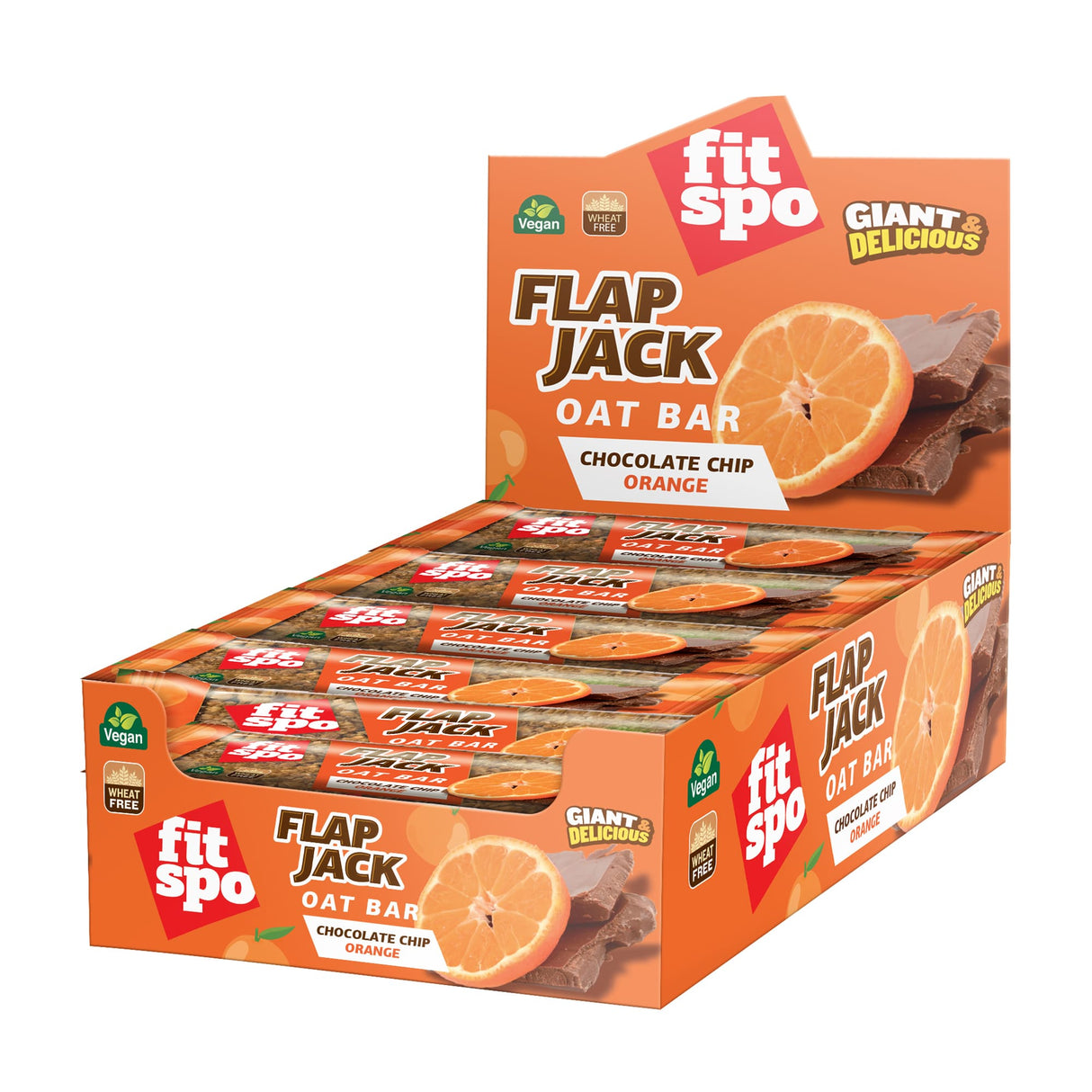 Flap Jack - Energy Oat Bar Orange und Schokolade - 12 x 90 Gramm