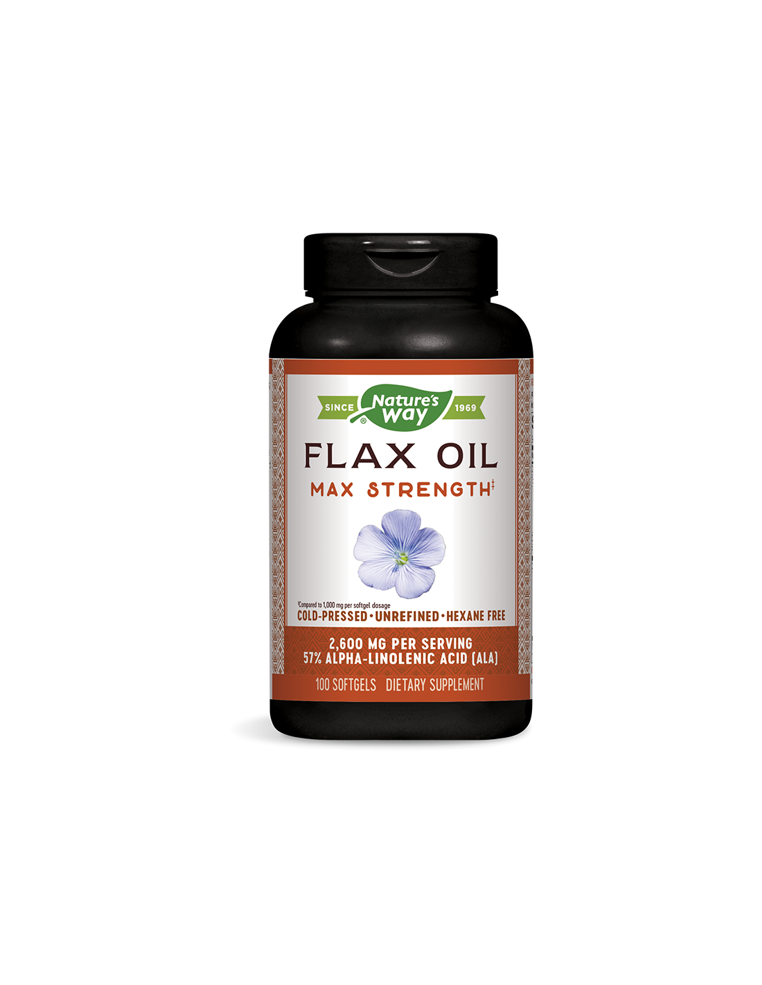 Flachsöl 1300 mg hochwirksam – 100 Gelkapseln