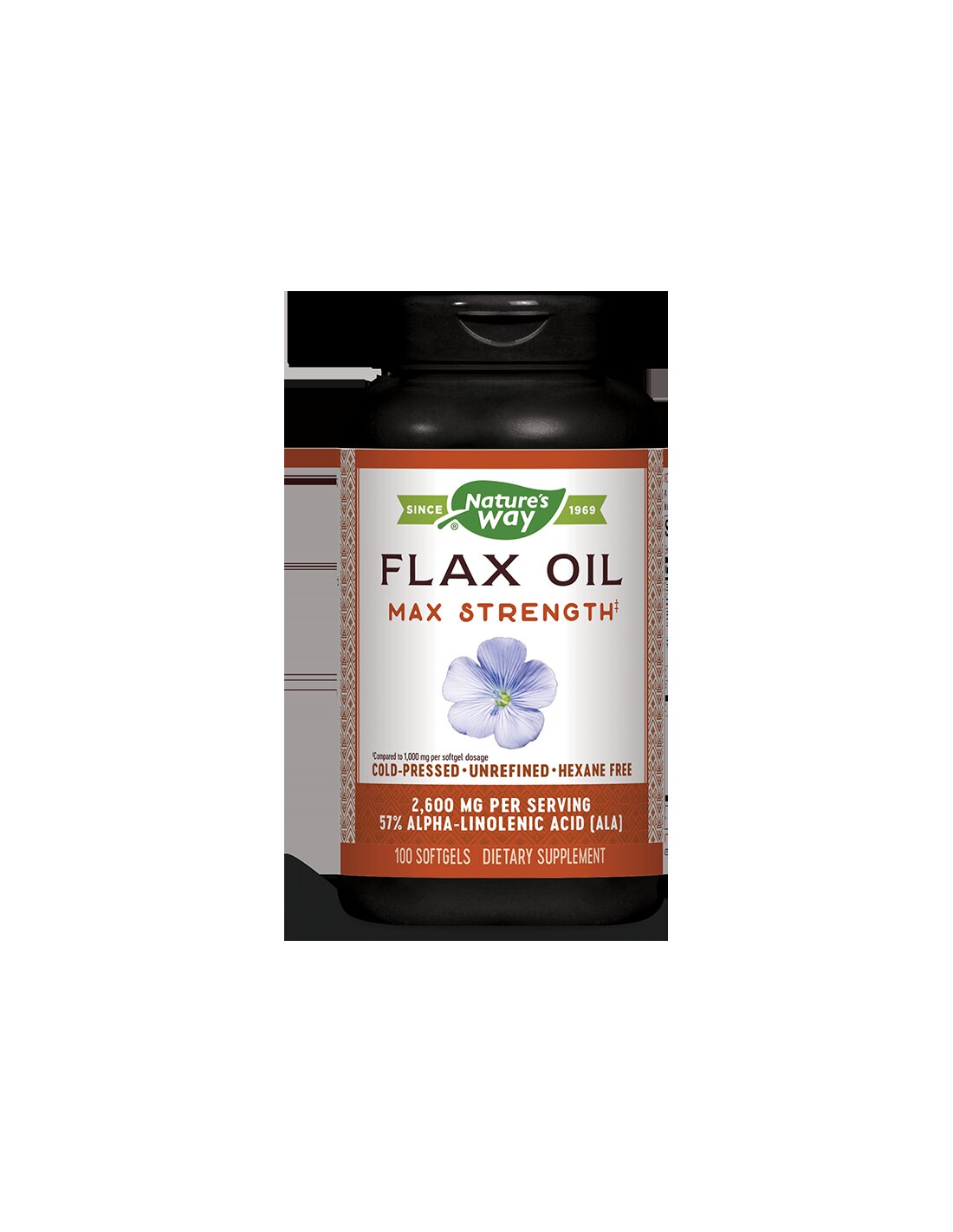 Leinöl 57 % ALA 1300 mg x 100 Softgelkapseln Nature's Way
