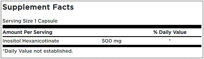 Flush Free Niacin 500 mg – 240 Kapseln