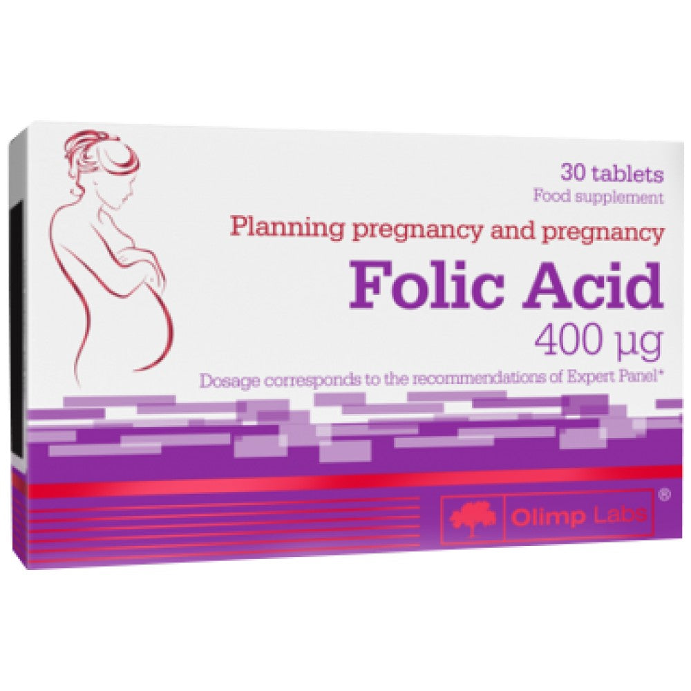 Folsäure 400 mg – 30 Tabletten