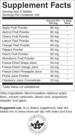 Fruit4Life 425 mg 300 Tabletten