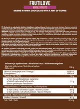 FrutiLove | Rosinen in weißer Schokolade und Kaffee 300 Gramm