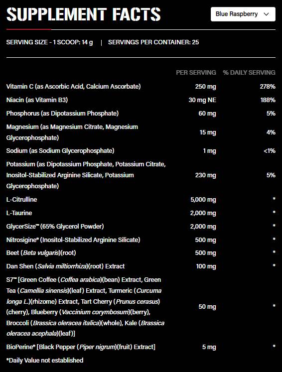 Voll wie F*ck | Stimulanzienfreie Pre-Workout-Pumpe – 350 Gramm