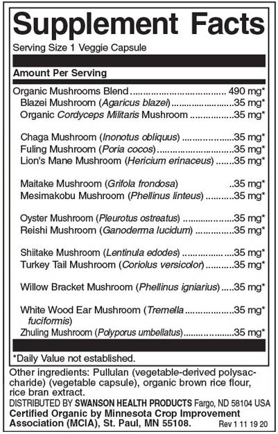 Full Spectrum 14 Mushroom Complex 490 mg – 60 Kapseln