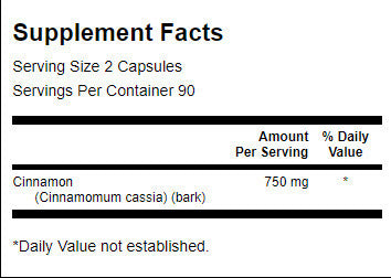 Vollspektrum-Zimt 375 mg – 180 Kapseln