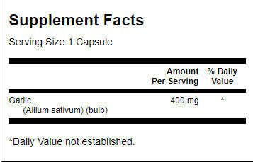 Vollspektrum-Knoblauch 400 mg – 60 Kapseln