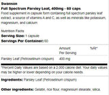 Vollspektrum-Petersilienblatt 400 mg, 60 Kapseln