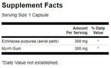 Volles Spektrum -Echinacea- und Myrrh -Kaugummi 60 Kapseln