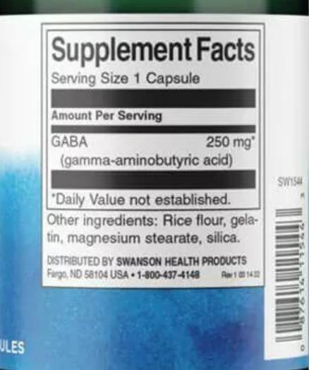 GABA 250 mg 60 Kapseln