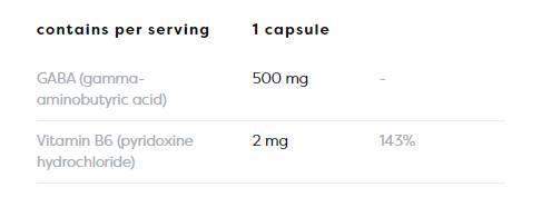 GABA 500 mg + Vitamin B6 – 120 Kapseln
