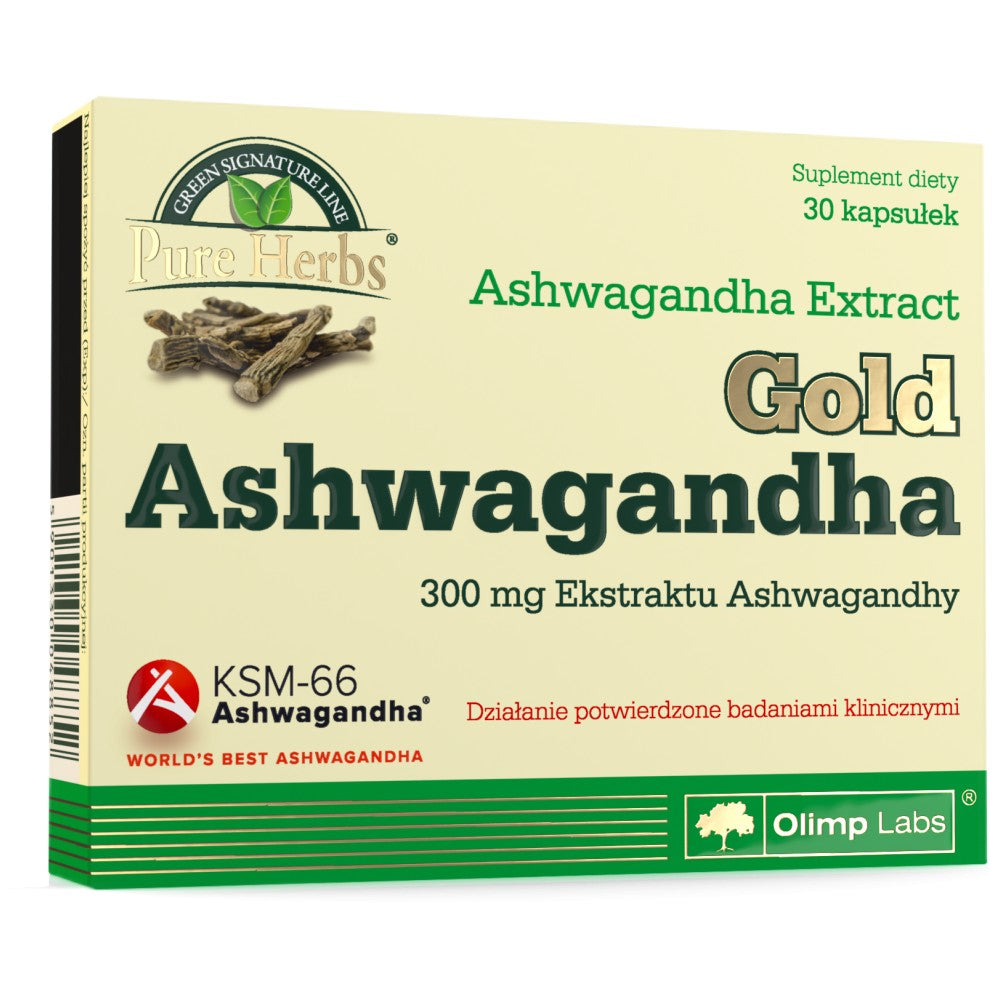 GOLD Ashwagandha KSM-66 Premium – 30 Kapseln