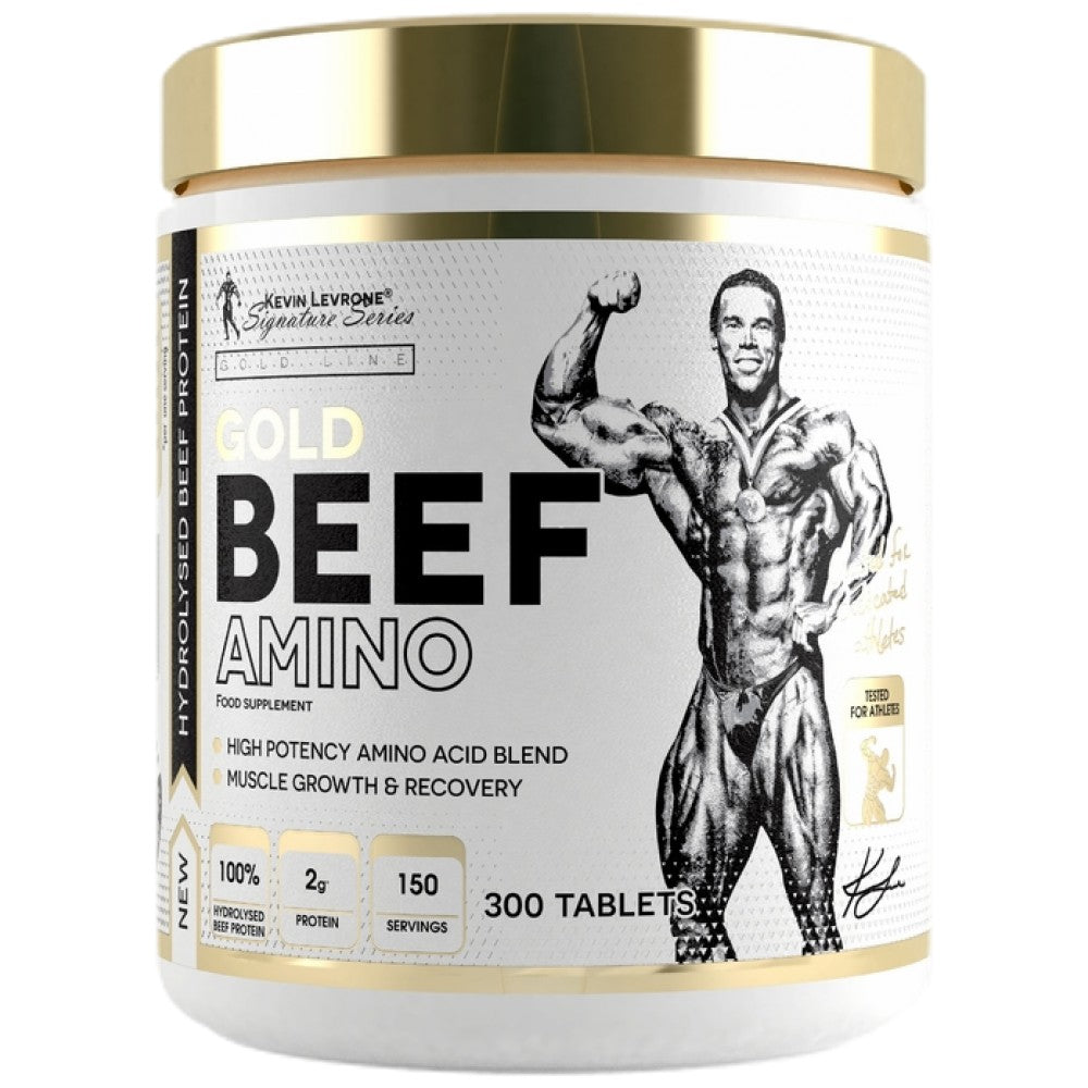 GOLD Rindfleisch-Amino | Hochwirksame Aminosäuremischung – 300 Tabletten