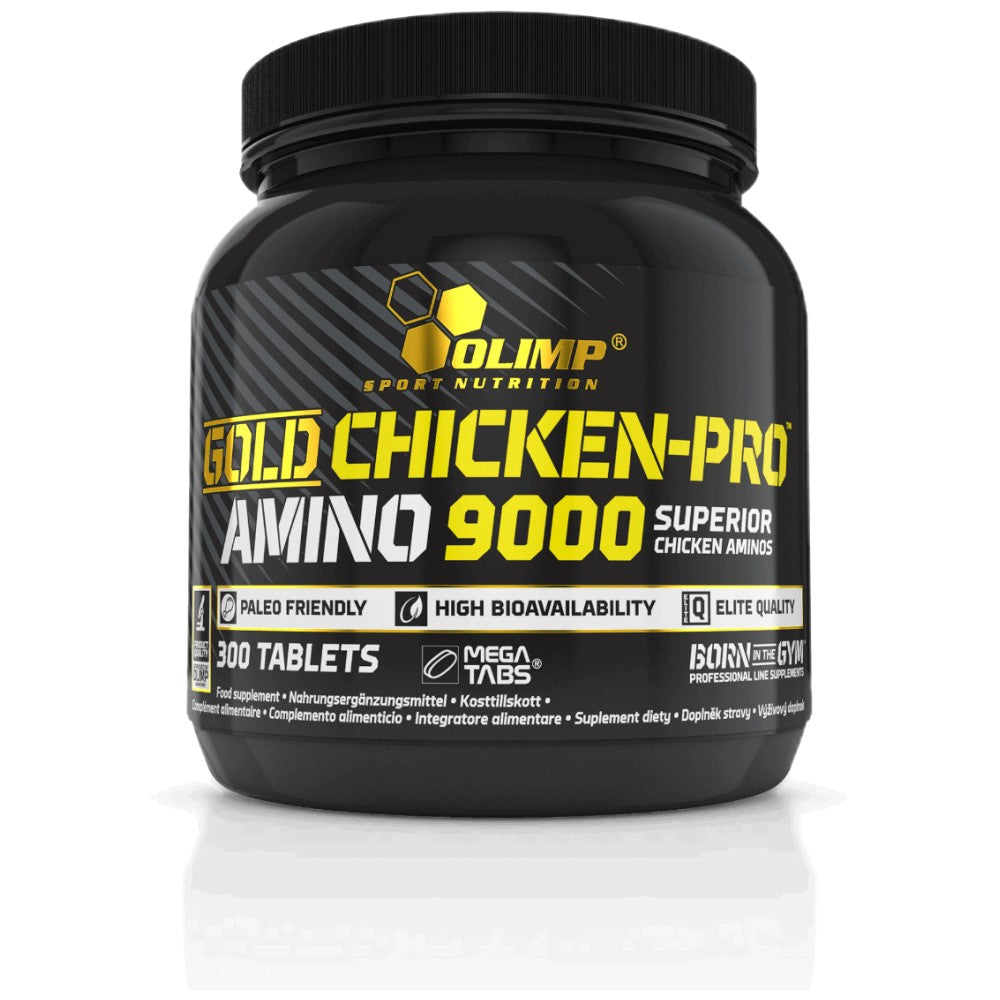 GOLD Chicken-Pro AMINO 9000 Mega Tabs – 300 Tabletten