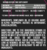 GRASSBERG Vitamin D3 Tropfen 400 IE 50 ml