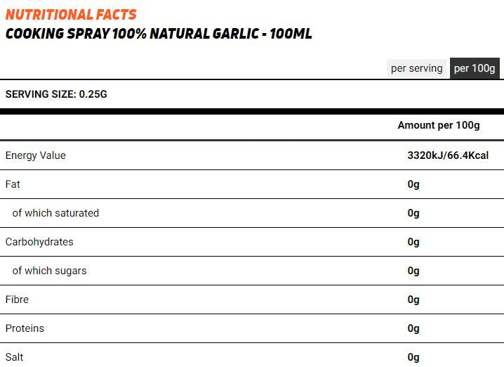 Knoblauch-/Kochspray – 250 ml