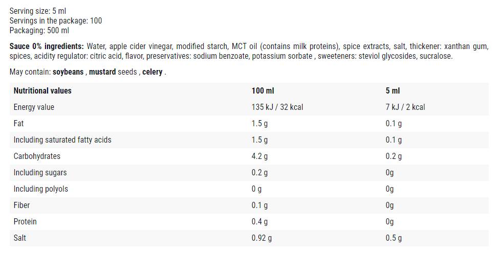 Knoblauch-Mayonnaise mit Kräutern/0-Kalorien-Sauce – 500 ml