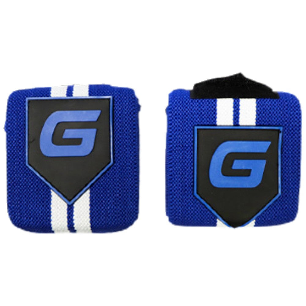 Gaspari Handgelenkbandagen | Trainingsschmuck – Blau und Weiß