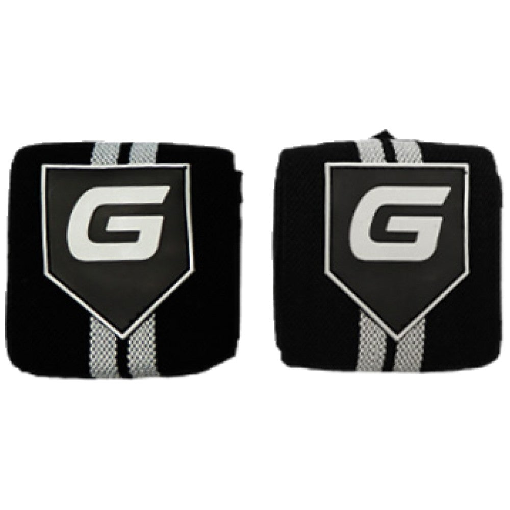 Gaspari Handgelenkbandagen | Trainingsschmuck – Schwarz und Grau