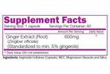 Ingwerwurzelextrakt 650 mg – 60 Kapseln