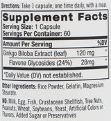 Ginkgo Biloba 120 mg./60 Kapseln.