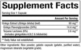 Ginkgo Biloba 60 mg – 120 Kapseln