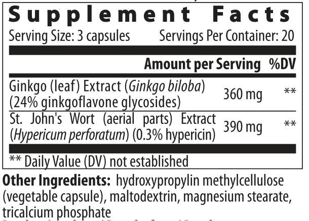 Ginkgo Hypericum – 60 Kapseln